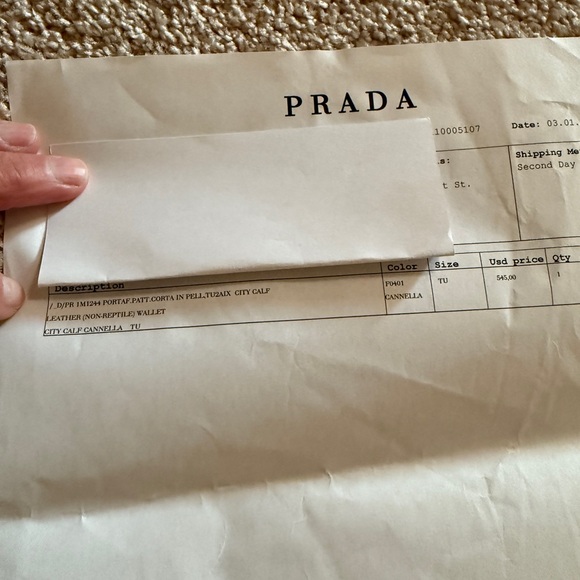 Prada City Calf wallet! Authentic! New in box! - Picture 13 of 13